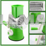 Ручная многофункциональная овощерезка Tabletop Drum Grater 3в1 мультистайлер для кухни Зеленая